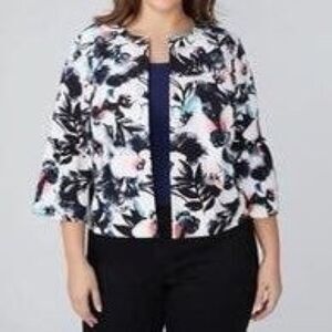 Lane Bryant Open Front Bell Sleeve Jacket 18/20